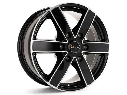 AC-V61 6,5x 16 +68 6x125 AVUS 74,1 BLACK POLISHED